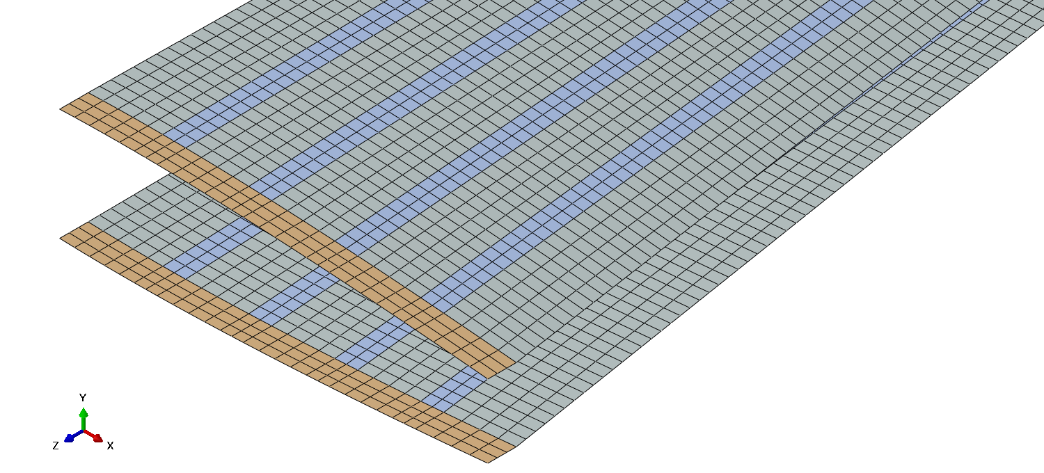 Inner wingbox skin mesh