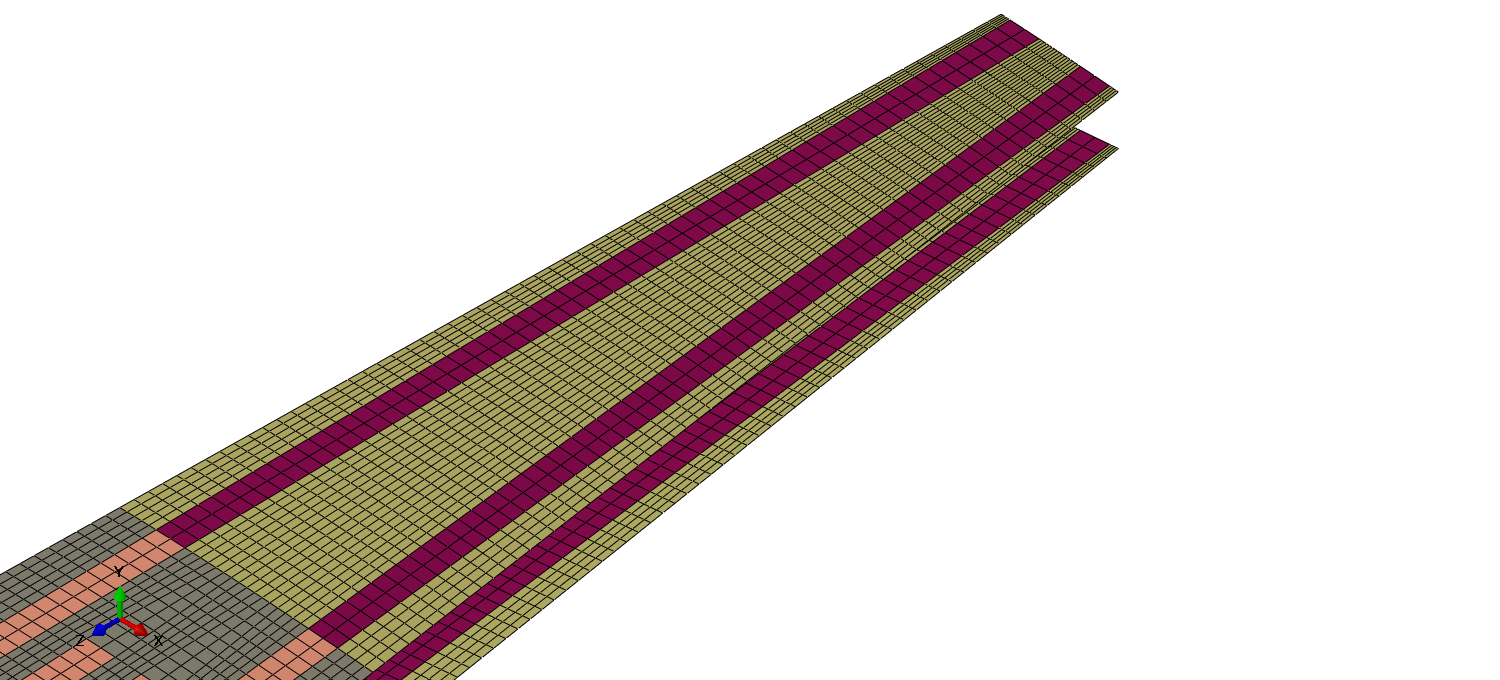 Outer wingbox skin mesh