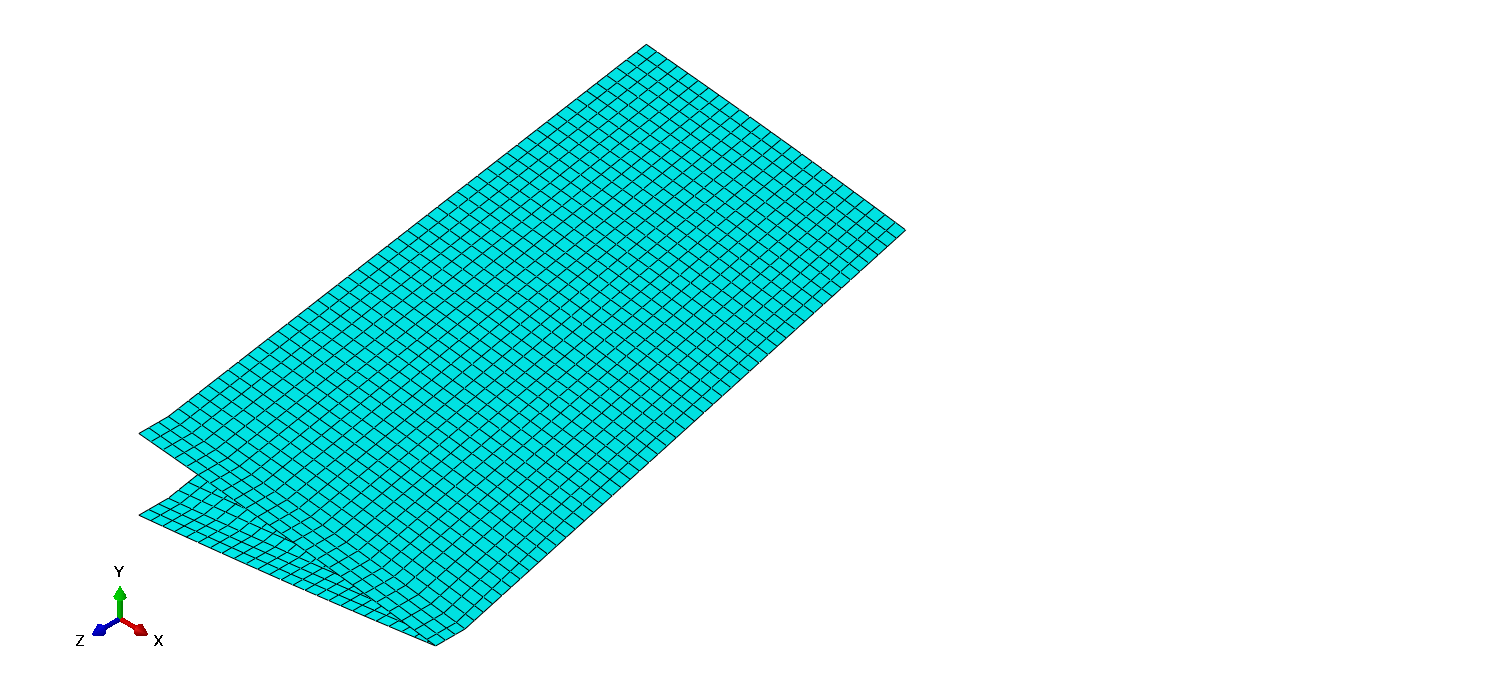 Trailing edge skin mesh